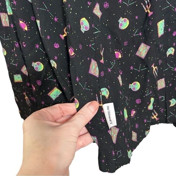 Disney Parks HER UNIVERSE Hocus Pocus Skirt medium cat dress shop lace nwt - Picture 6 of 10